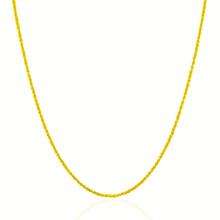 10k Yellow Gold Solid Diamond Cut Rope Chain 1.25mm