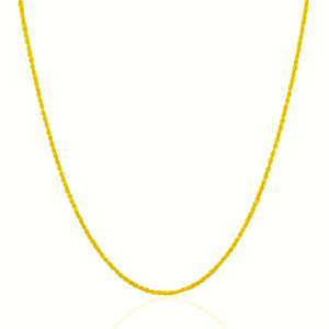 10k Yellow Gold Solid Diamond Cut Rope Chain 1.25mm