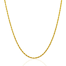 10k Yellow Gold Solid Diamond Cut Rope Chain 1.5mm