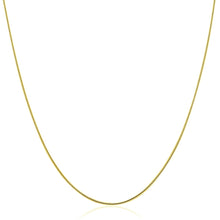 14k Yellow Gold Thin Motif Round Omega Necklace