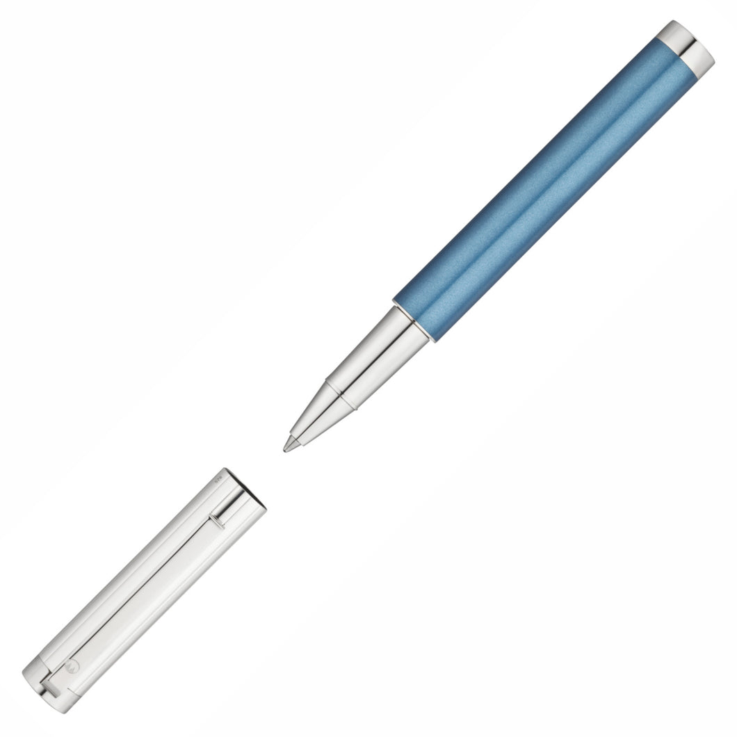Waldmann, Cosmo Rollerball, Linien Design, Silber, Lack Metallic, Ice Blue - Penoblo
 - 1